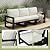 Polyhouz Patio Furniture Set, 7-Piece Outdoor Furniture with Cushions, L Shaped Outdoor Couch Sets 6 Seats, HDPE Patio Sectional Sofas for Porch, Backyard, Deck, Black