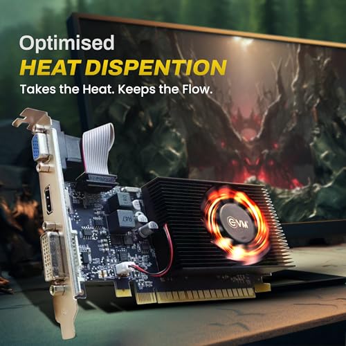 Image of EVM-GT740 4GB Graphic Card PCIe 3.0 Power Supply, Multiple Outputs,Heat Sink with Fan,Optimized Cooling, high Performance - 3 Years Warranty (EVM-GT740)