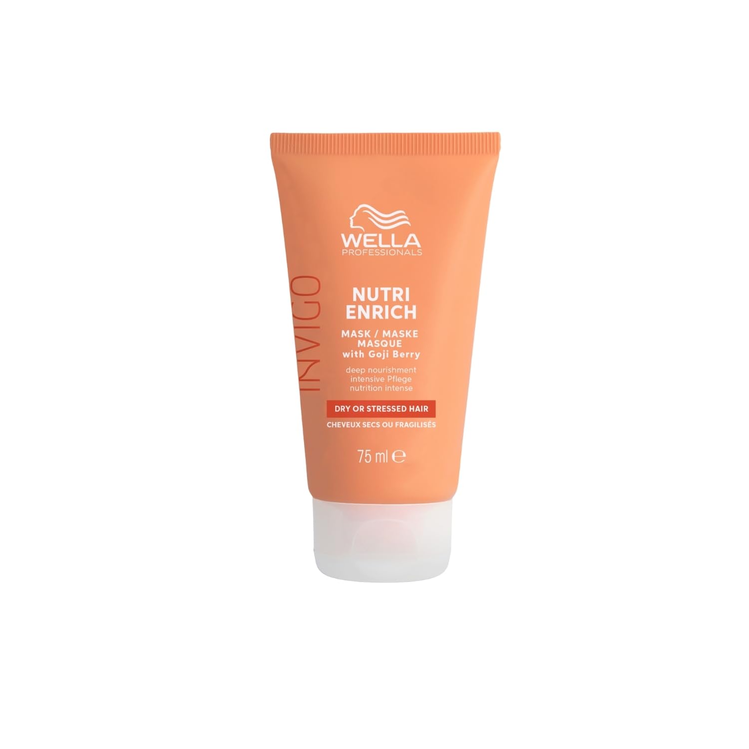 Wella Professionals Invigo Nutri Enrich Deep Nourishing Hair Mask - Wella Hair Mask with Vitamin E and Panthenol - Intensive Hair Care for Broken Hair - 75 ml