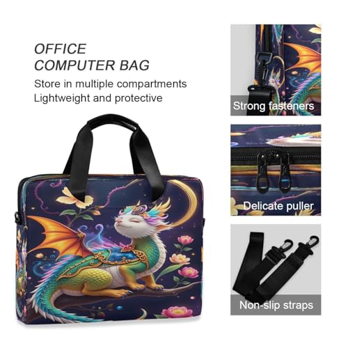 Bolso maletín para laptop estilo dragón para oficina miniatura 5