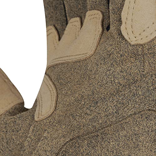 Image of Rynox Suede Urban Pro 2 Gloves - Cuff Length Motorcycle Riding Gloves | Impact Protection | Scaphoid Protection | Abrasion Resistance - Sand Black, Small, Motorsports