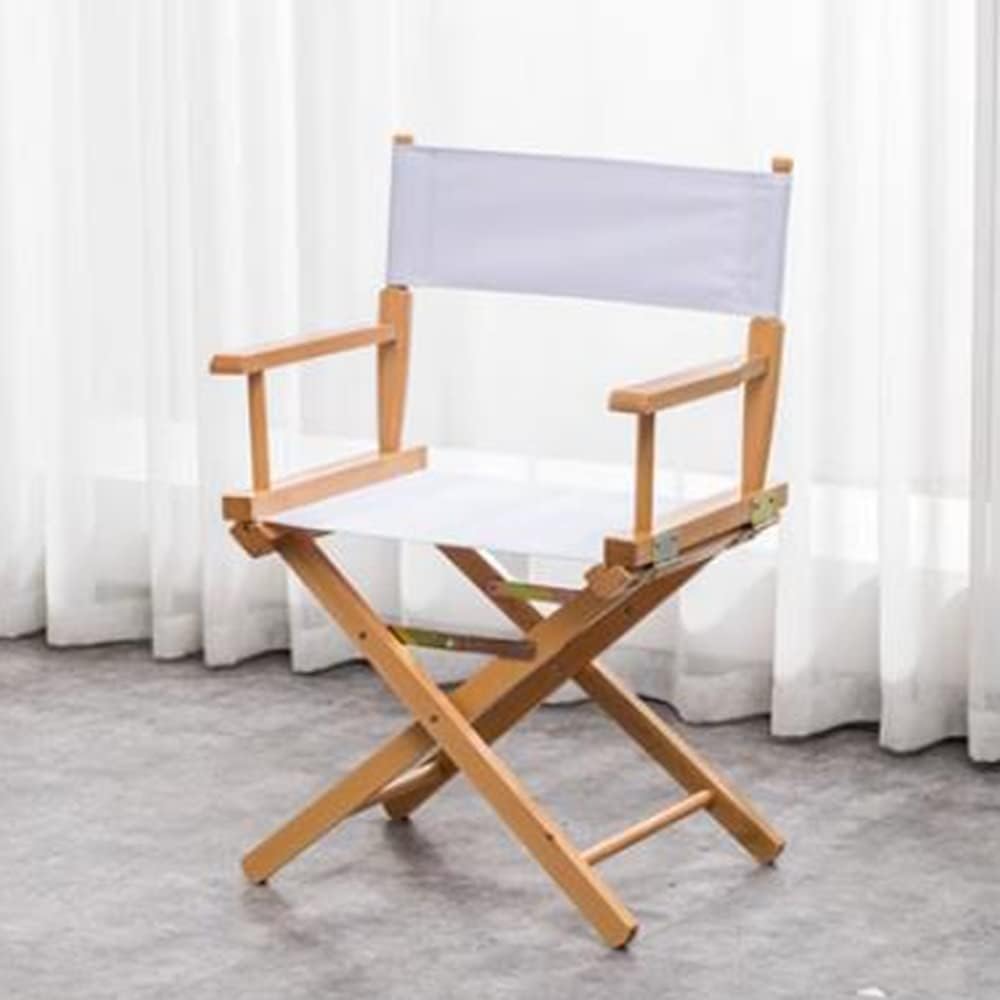 Director's Chair Wood Taburete Plegable Folding Makeup Artist Chair Foldable Height Stool(Black,75cm)