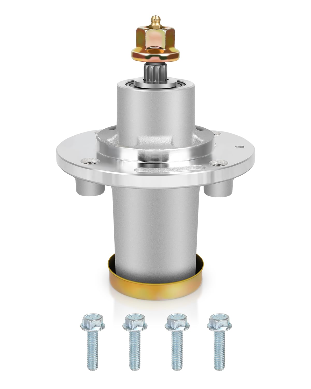 GCCSJ Husillo de repuesto para cortacésped número de pieza 532129861 532173436 para Husqvarna 48 52 61 pulgadas Deck Jonsered LGT54 Poulan Pro PP24VH54 Redmax RZT61X Conjunto de mandril para tractores