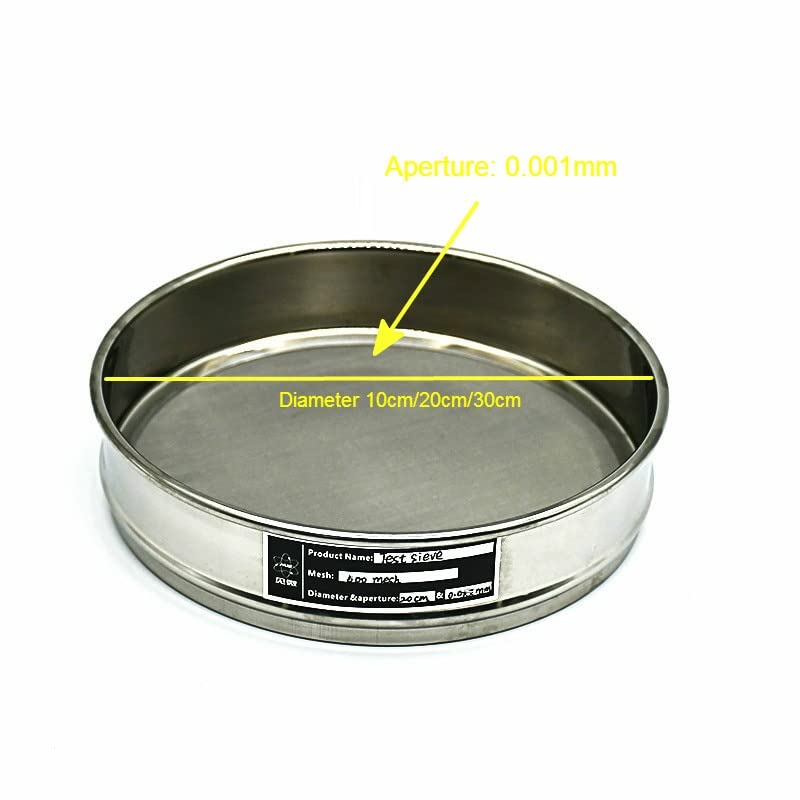 Análisis de Laboratorio Prueba SIVE Sampling Inspección Pharmacopeya Tamied del estándar Todo Acero Inoxidable R 10 20 30 cm Tamaño de poro 0.001mm (Capacity : Diameter 20 cm)