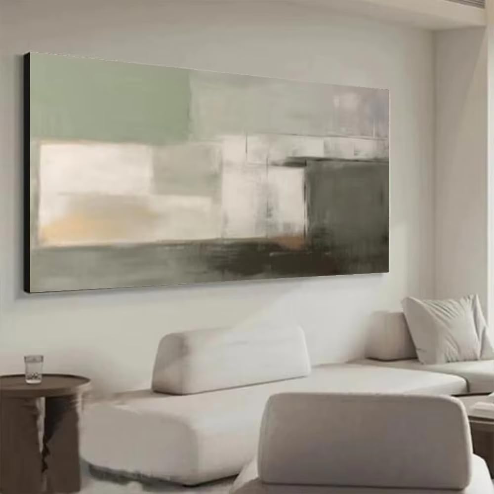 DFZEWKI Geometric Block Design Wall Art Picture for Home Living Room Decor Image Canvas Prints Artwork(40x80cm(16x31in)/No frame)