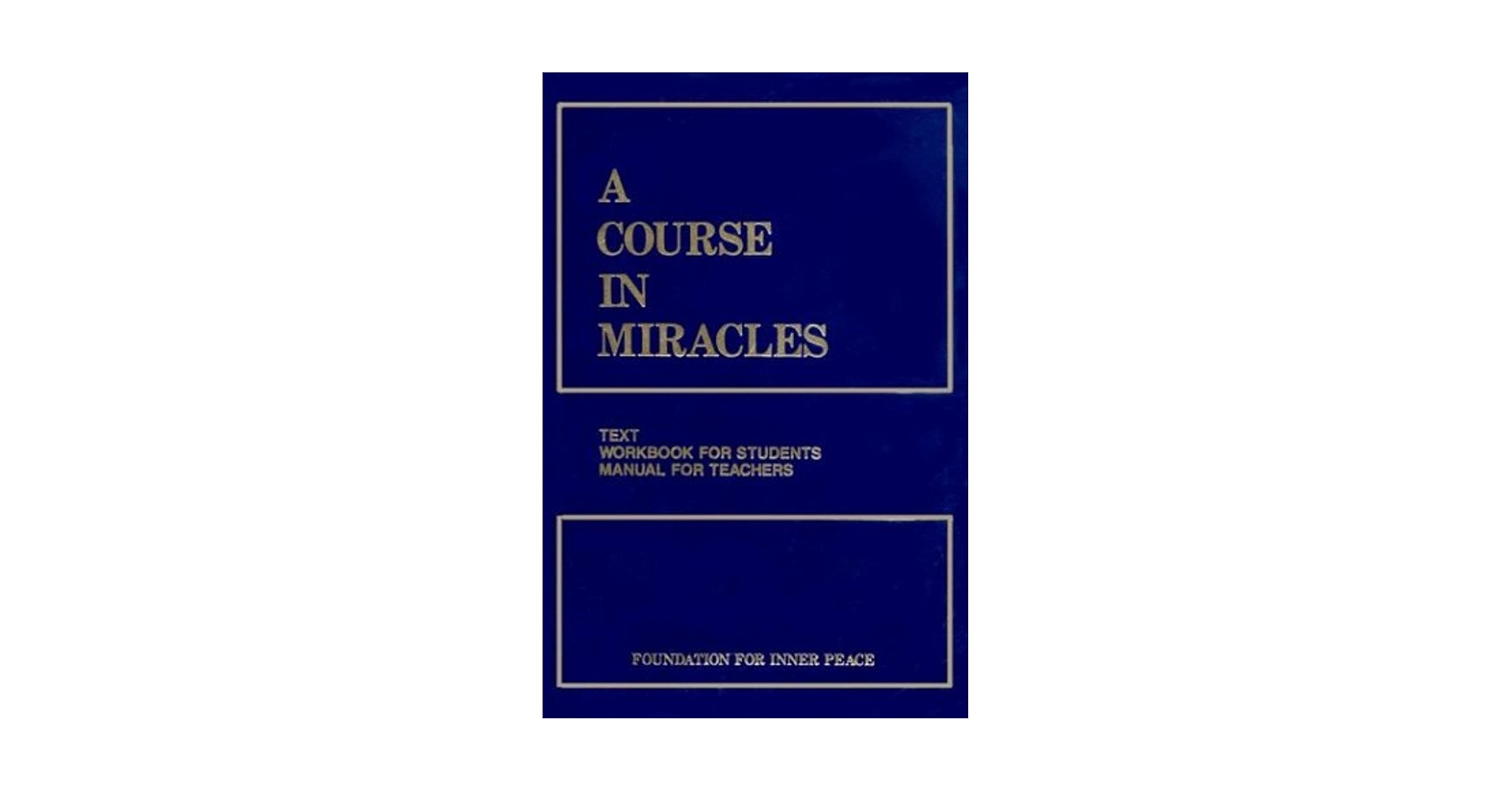 英語版 A Course in Miracles ハードカバー A Course in Miracles Hardcover from Foundation for Inner