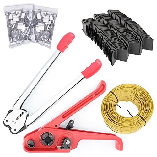 Vetaking 6505SET Pallet Pp Plastic Strapping Kit, Packaging Banding Tensioning Tool, Heavy Duty Poly Tensioner & Cutter Manual Tools cover