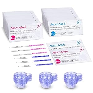 Ovulation and Pregnancy Test Strips (HCG25-LH80), OPK Ovulation Predictor Kit Includes 25 Early Pregnancy Tests, 80…