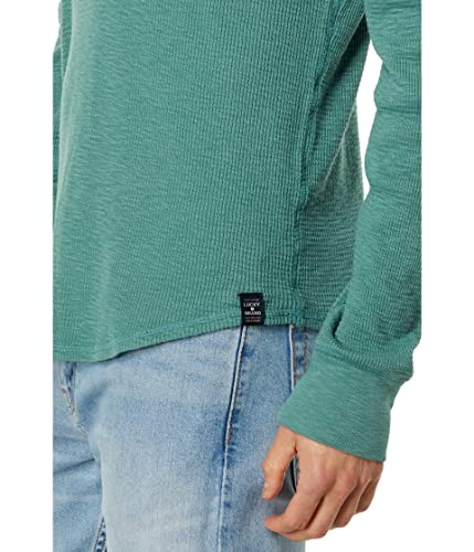 Lucky Brand Men's Garment Dye Thermal Hoodley3