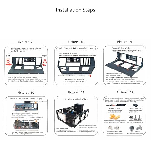 Open Chassis Rack, Gabinete PC de Marco Abierto para EATX ATX MATX ITX, Banco de Pruebas para Computadora Gaming (EATX) miniatura 5