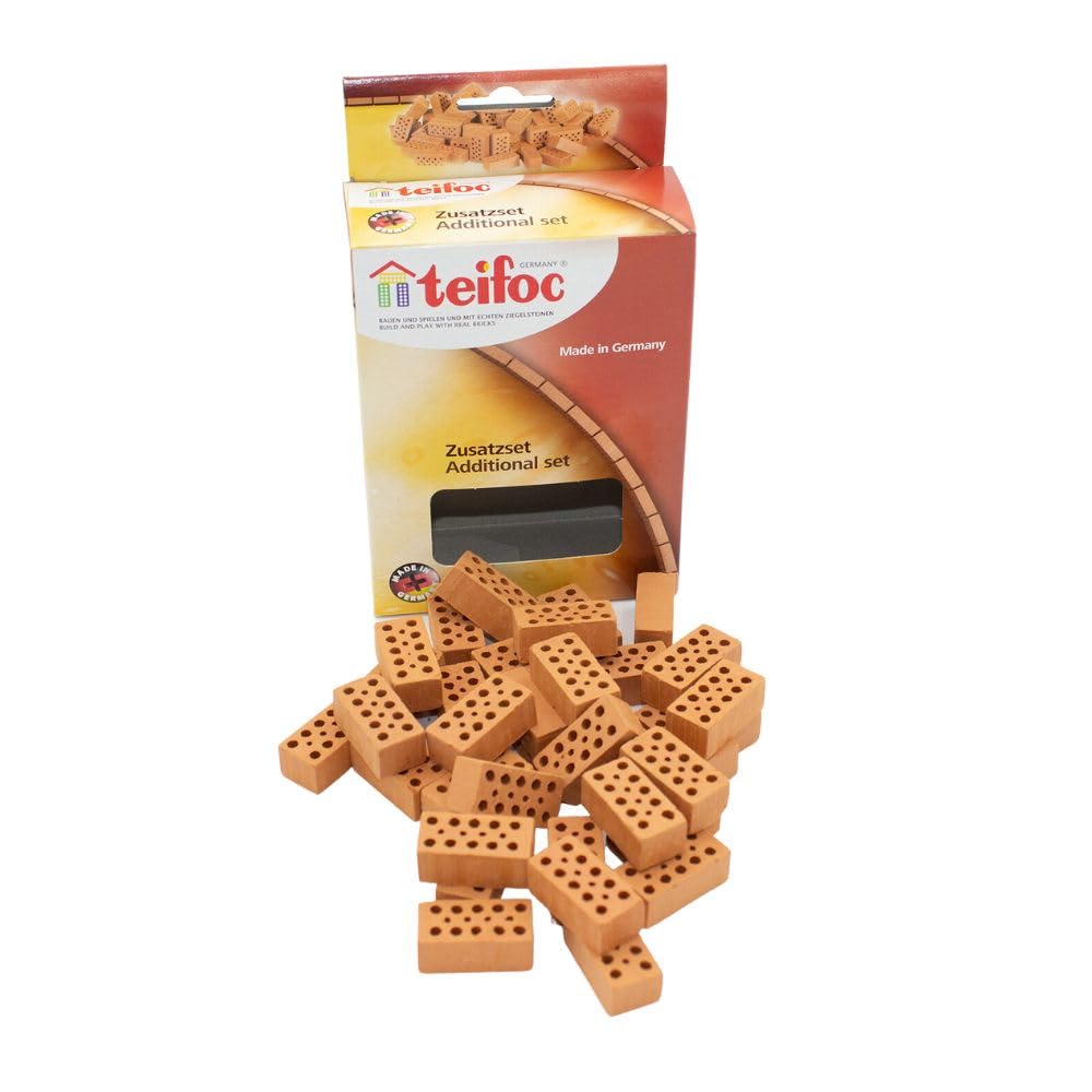 Teifoc Regular Brick Kit, Red, for 6 years to 99 years