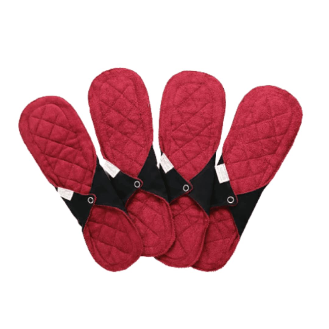 FabPad Reusable Washable Sanitary Cloth Pads Napkins Eco-Friendly Menstrual Hygiene Solutions (Pack of 4,Maxi)-image-9