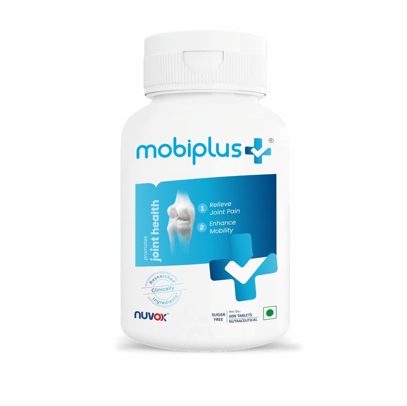 MOBIPLUS – Joint Health Supplement with Veg. Glucosamine, Boswellin, Curcumin C3 Complex & Piperine for Joint Strength, Cartilage Health, Mobility & Flexibility – 60 Tablets-image-8