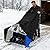 Hlimior Snow Blower Cover, Fit Most Electric Two Stage Snowblowers, 420D Heavy Duty Universal Snow Thrower Cover Waterproof, Windproof, Sunproof with Air Vent and Buckle Strap, Black