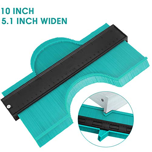 KEGOUU Contour Gauge 10 Inch Profile Gauge Measure Ruler Contour Duplicator for Precise