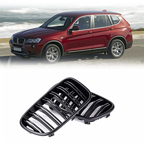 Calandre BMW F25 X3 double lamelle pour remplacer la grille avant noire usée 2010