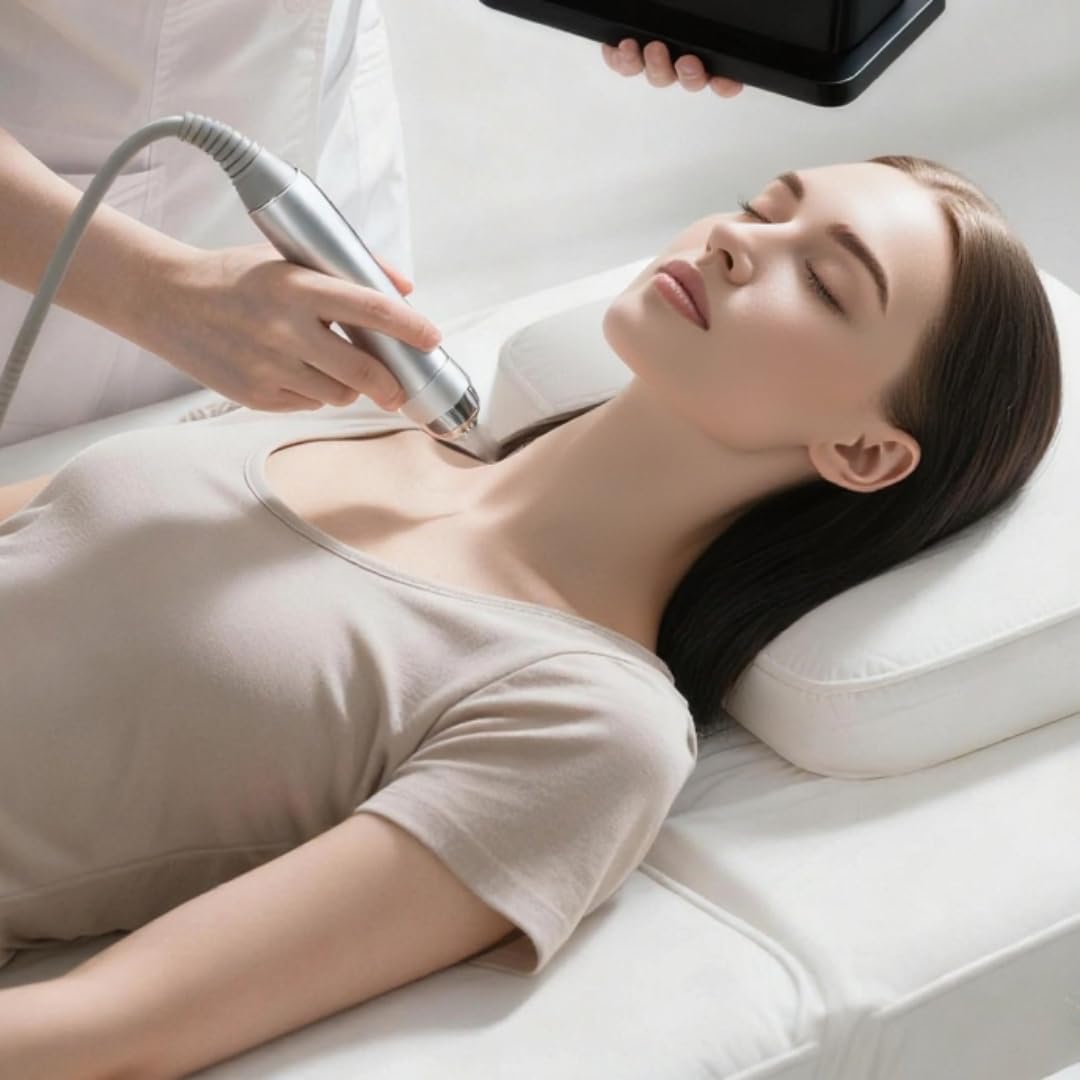Radiofrecuencia Facial Corporal Reafirmante Dispositivo profesional de facial, máquina de de 40 kHz para reafirmar la piel del rostro y los ojos, antiarrugas y lifting, herramienta de bellez