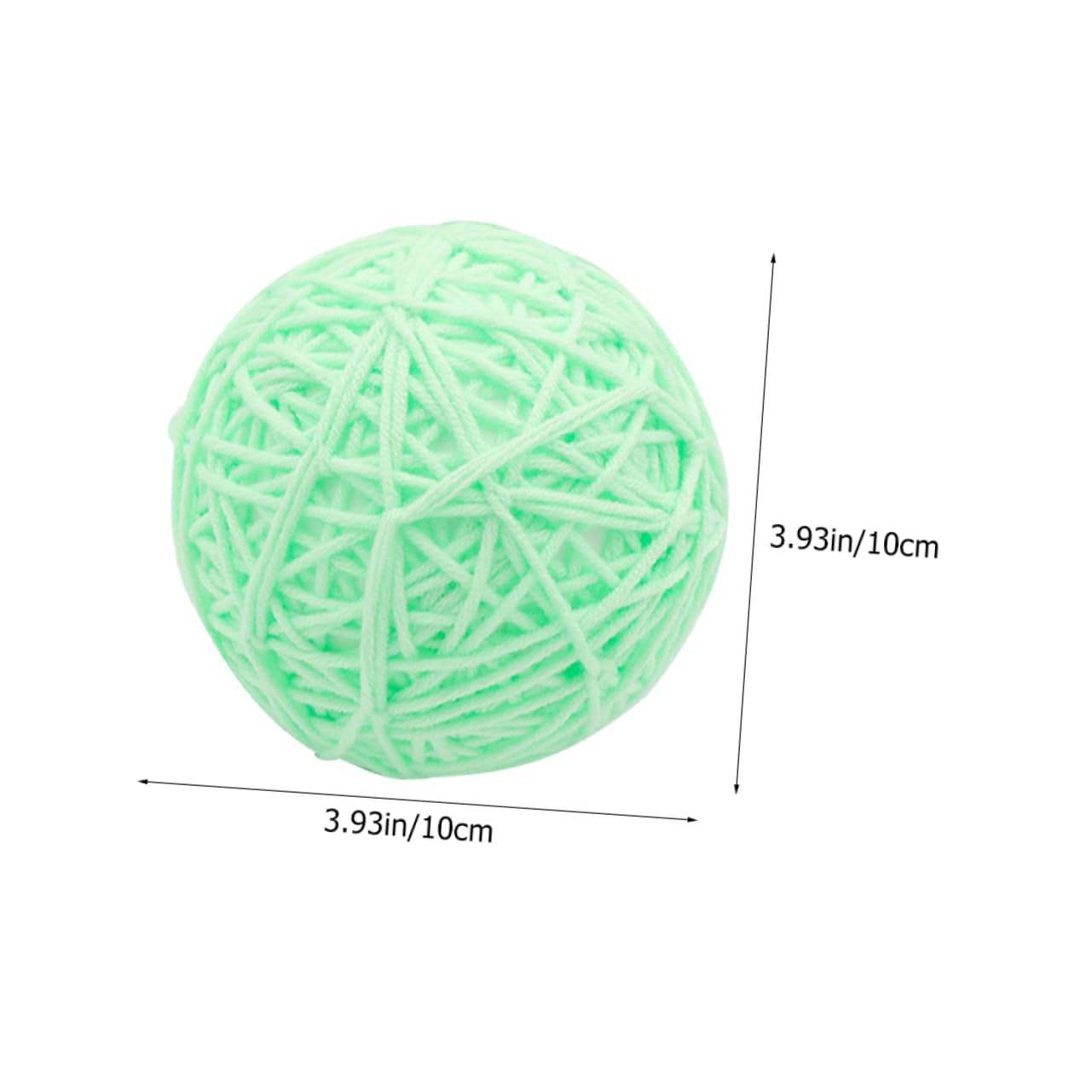 GANAZONO Interactive Cat Scratching Ball Woolen Yarn Ball for Indoor Cats for Exercise and Play Fluorescent