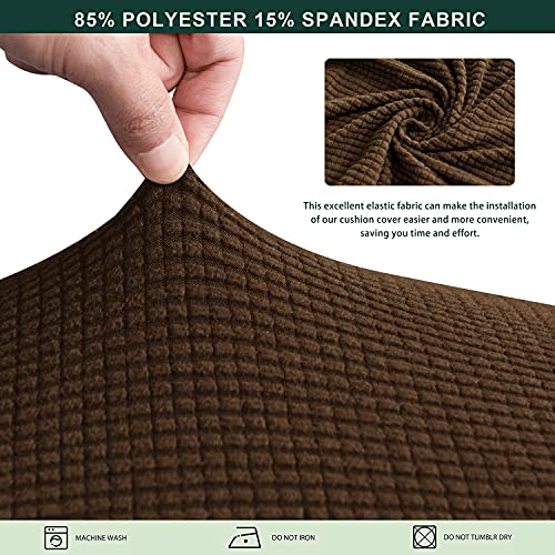 Chun Yi Stretch Chair Couch Cushion Cover Suitable For Armchair, Sofa Seat Slipcover With Spandex Jacquard Fabric(Small,Coffee) #TOP2