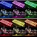SUPAREE 12 Pieces Led Light Kits Multi-Color Wireless IR & RF Remote Controller Motorcycle Atmosphere Lamp RGB Flexible Strips Ground Effect Light for Motorcycle - New Upgrade