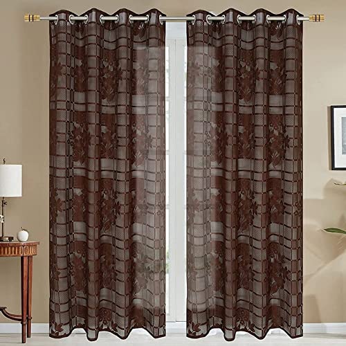 Buy Floristry Heavy Quality Premium Net Tissue Curtains for Long-Door