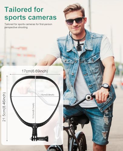 PULUZ POV Neck Mount for GoPro & Phone, Hands-Free Action Camera Lanyard - image 3