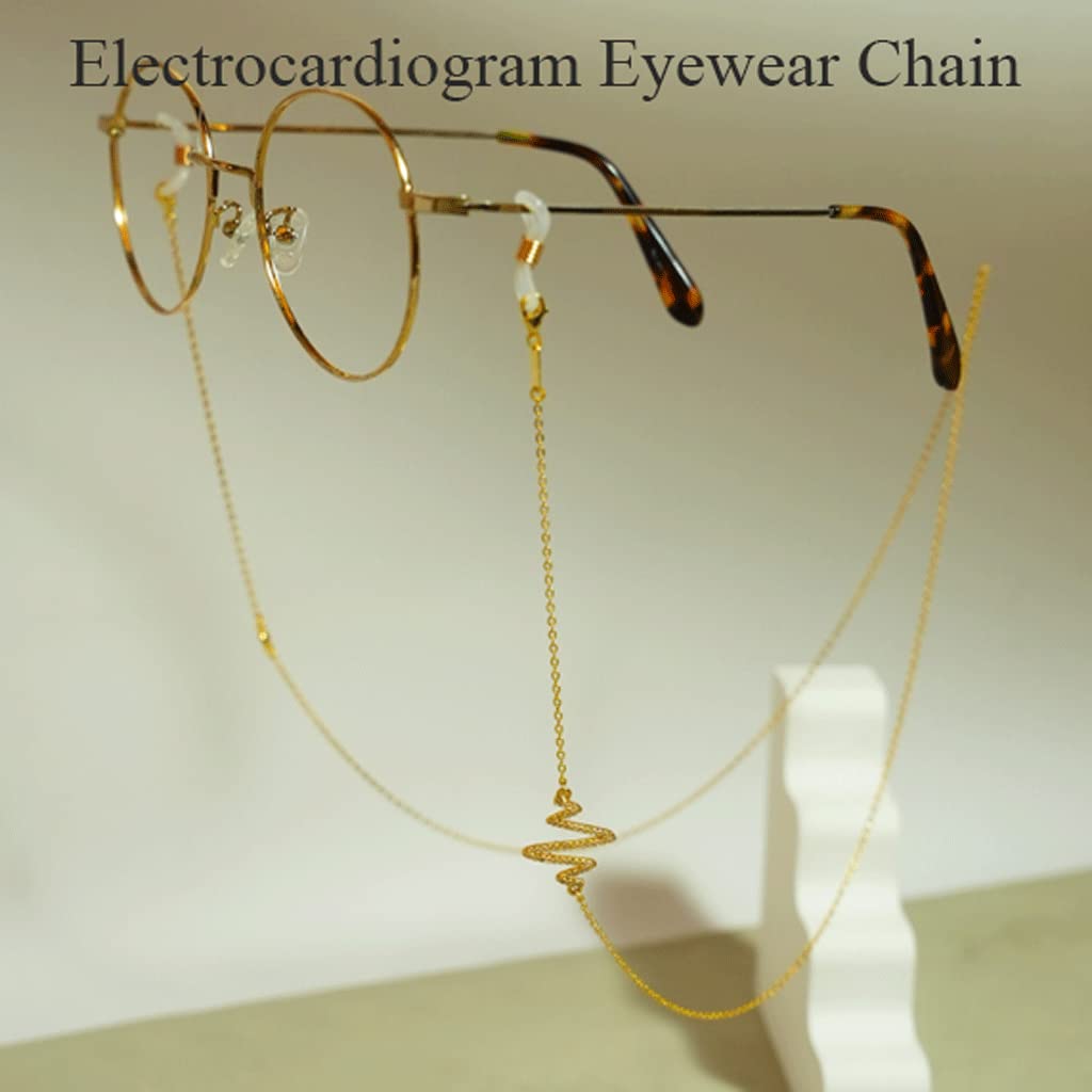 Cadena para gafas, cadena de gafas para mujer, hermosa cadena dorada para gafas de plata de ley, cadenas de gafas de lectura antipérdida, elegante collar de máscara, cordón elegante,