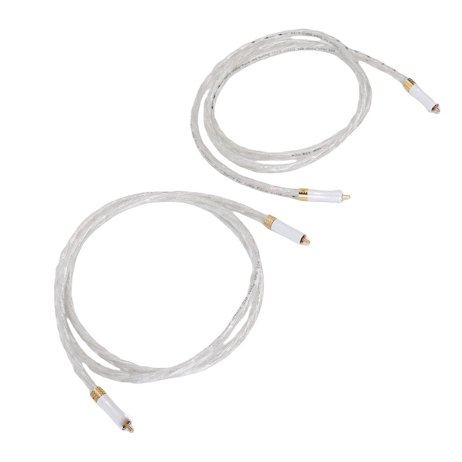 Fabater Stecker-auf-Stecker-Stereokabel, 1,2 M, Premium-Kupfer-Soundkabel für Heimkino-TV-Verstärker, Lautsprecher-Set
