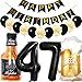Conruich Geburtstagsdeko 47 Jahre Mann Frau, Luftballon 47. Geburtstag Deko Mann, Folienballon Zahl 47 Schwarz, Helium Ballon Whiskey Bierglas für 47. Geburtstag Manner Party Dekoration