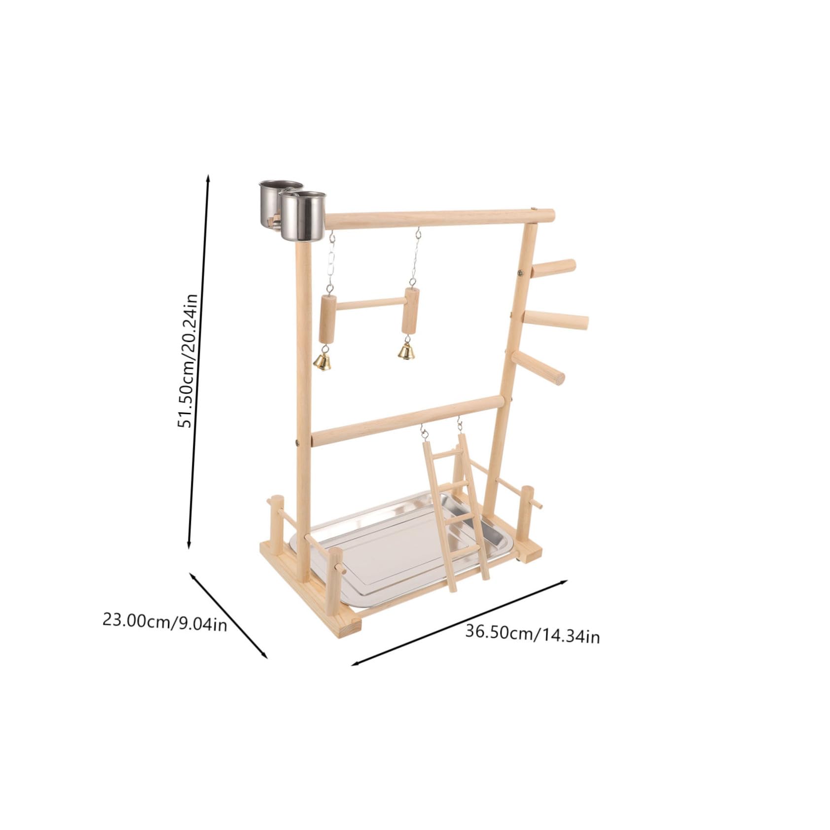 Beaupretty 1juego Percha para Aves Estación De Interactiva para Periquitos y Aves Pequeñas Soporte De Entrenamiento para Juguete Masticable y De Diversión