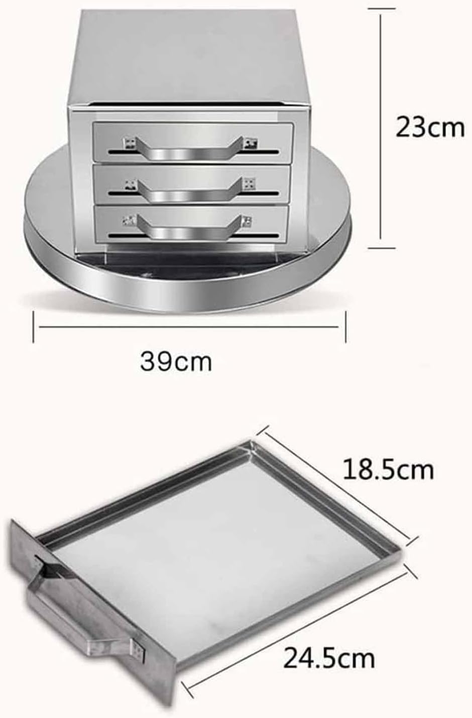 Macchina per rotolo di pasta di riso, vaporiera in acciaio inox con 3 cassetti per cucina domestica, multifunzionale per panini, gnocchi, panini e verdure, facile da usare