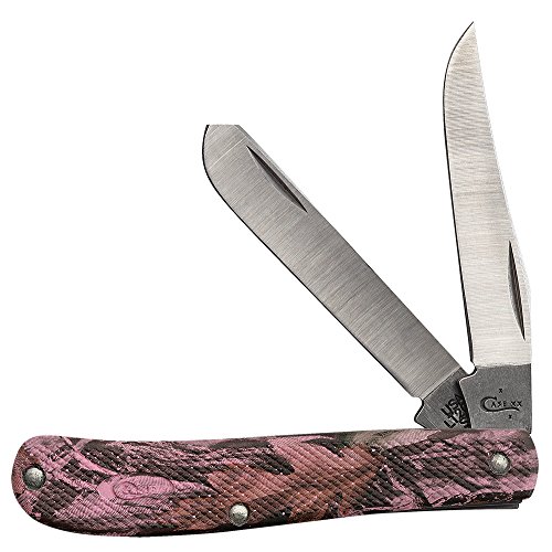 Image of Case Pink Camo Case Caliber Mini Trapper Pocket Knife