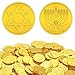 Amazon.com: 180 Pcs Hanukkah Gelt Coins with Gold Plated for Hanukkah ...