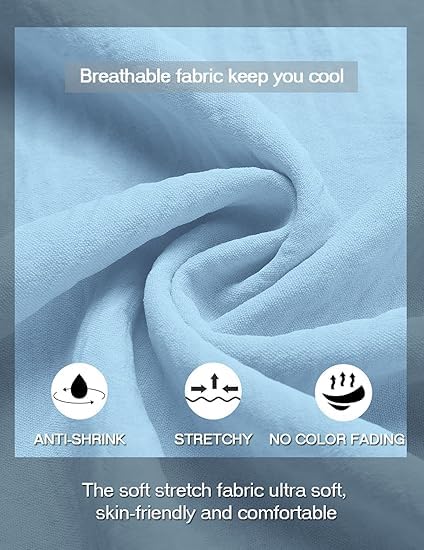 Image of Bellstone Men's Cotton Blend Solid Regular Fit Full Sleeve Short Kurta | Men's Trendy Short Kurta | Ethnic Stylish Casual Lightweight Summer Kurta for Daily and Occasion Use