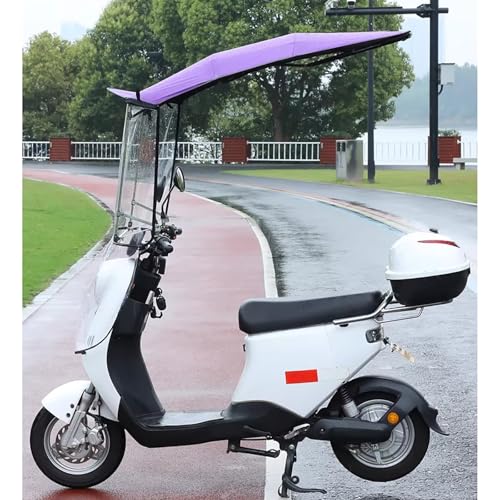 Toldo plegable para motocicleta eléctrica y scooter con panel HD 6