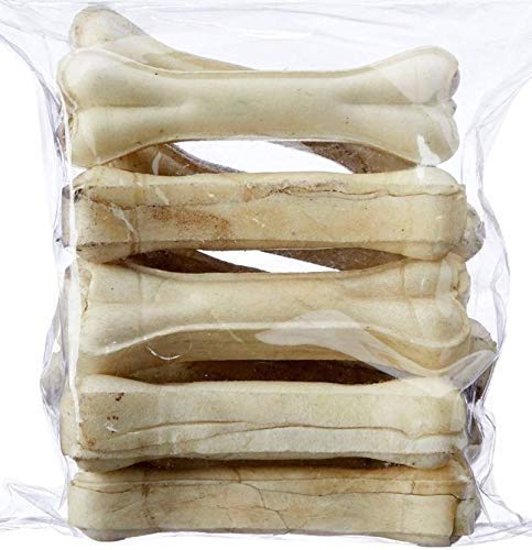 Set pet Rawhide Pressed Calcium Chew Bones for Puppies & Small Breed Dogs, 3 Inch (Pack of 5) Rice Dog & Cat Chew (200 g, Pack of 5)