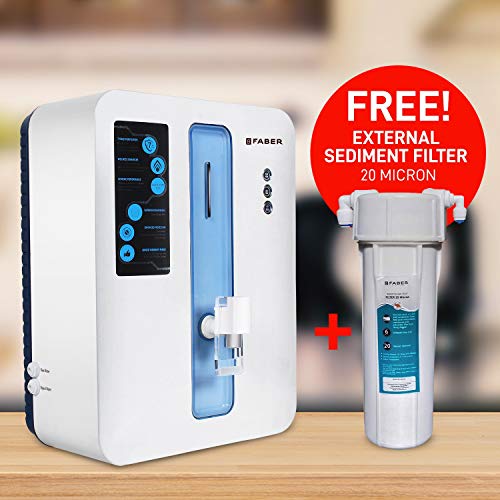 Image of Faber Casper RO + UV + MAT, 10 Liters, 7 Stage Mineral Water Purifier with Upto 2500 TDS, White