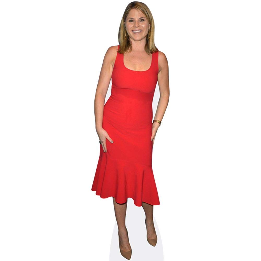 Celebrity Cutouts Mini Size Cutout Jenna Bush Hager (Red Dress)