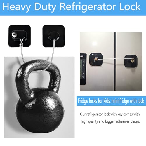 YEYA Refrigerator Lock, Baby Proof Cabinet Locks with Keys, Safety Cabinets Locks for Toddler 4 Pack - Thumbnail 3