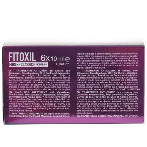 Shampooing Antichute Tahe Fitoxil Forte 1000ml - Volume Et Densité, à La Biotine - Pour Cheveux Fins - Fabriqué En Espagne
