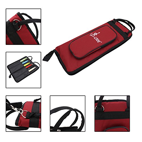 KKmoon LADE Thicken Acolchoado Drum Stick Bag Caso Resistente À Água Oxford Pano com Alça de Ombro