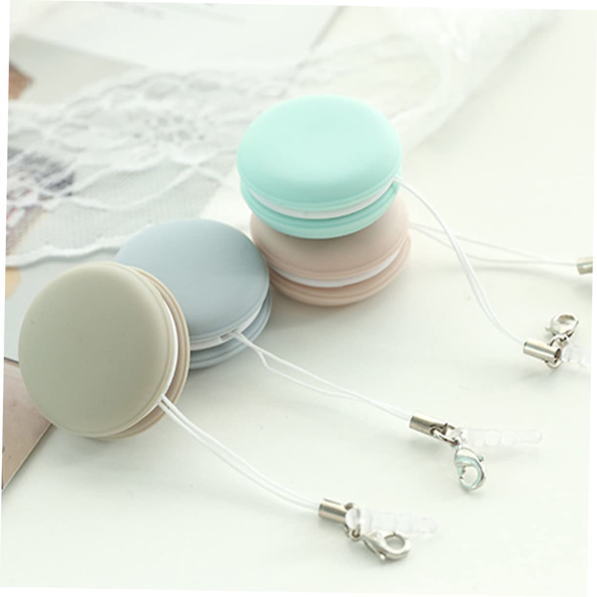 Didiseaon 20piezas Paquete De Paños De Limpieza De Pantalla Forma De Macaron Limpiador Portátil Para Pantallas De Teléfonos Tabletas y Monitores Digitales Sin Pelusa y Ligero