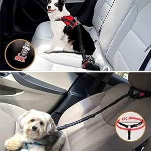   Avernio-Dog-Seatbelt-Fuzzygo-Adjustable-Dog-Car-Safety-Seat-Belt-Leash-Fuzzy-Go-Dog-Seat-Belt-Dog-Seat-Belt-for-Car-Removable-Dog-Seat-Belt-Harness-for-Car-Black