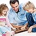 Juegoal Shut The Box Wooden Board Dice Game with 12 Numbers and Lid for Kids Adults Families, 2 Players and Up