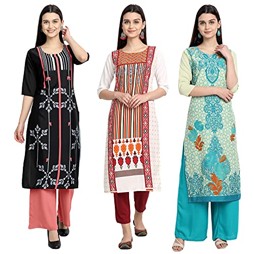 Image of Women's Crepe Straight Kurta