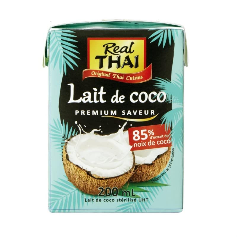 REAL THAI LAIT DE COCO UHT 200ML - REAL THAI - LOT DE 5 - Offre Special