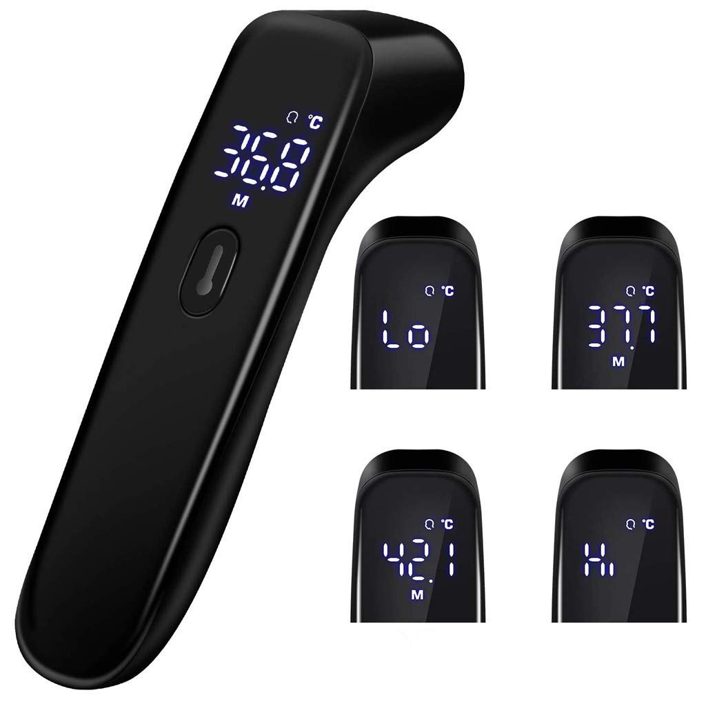 Ιnstant Accurate Reading Body and Surface Τhermometer Ιnfrared Τhermometer for Baby, Kids, Adults, Objects and Ambient Digital Forehead Τhermometer, with LCD Display (Black)