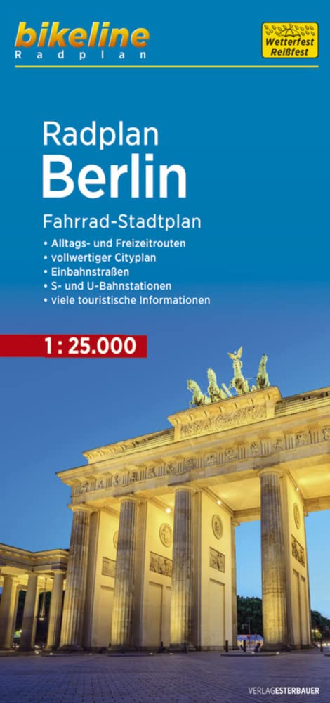 Berlin cycle map: Fahrrad-Stadtplan 1:25.000 (Radkarten)
