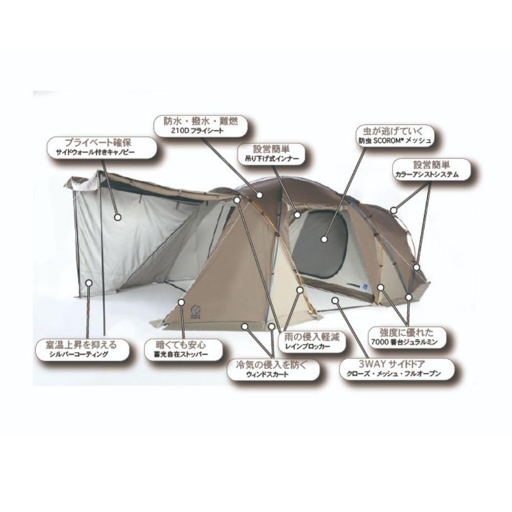 Amazon.co.jp: ホールアース（Whole Earth） テント 3～4人用 防虫