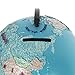 Educational World Globe Spinning Coin Bank with Stand for Kids or Adults, 9 Inches